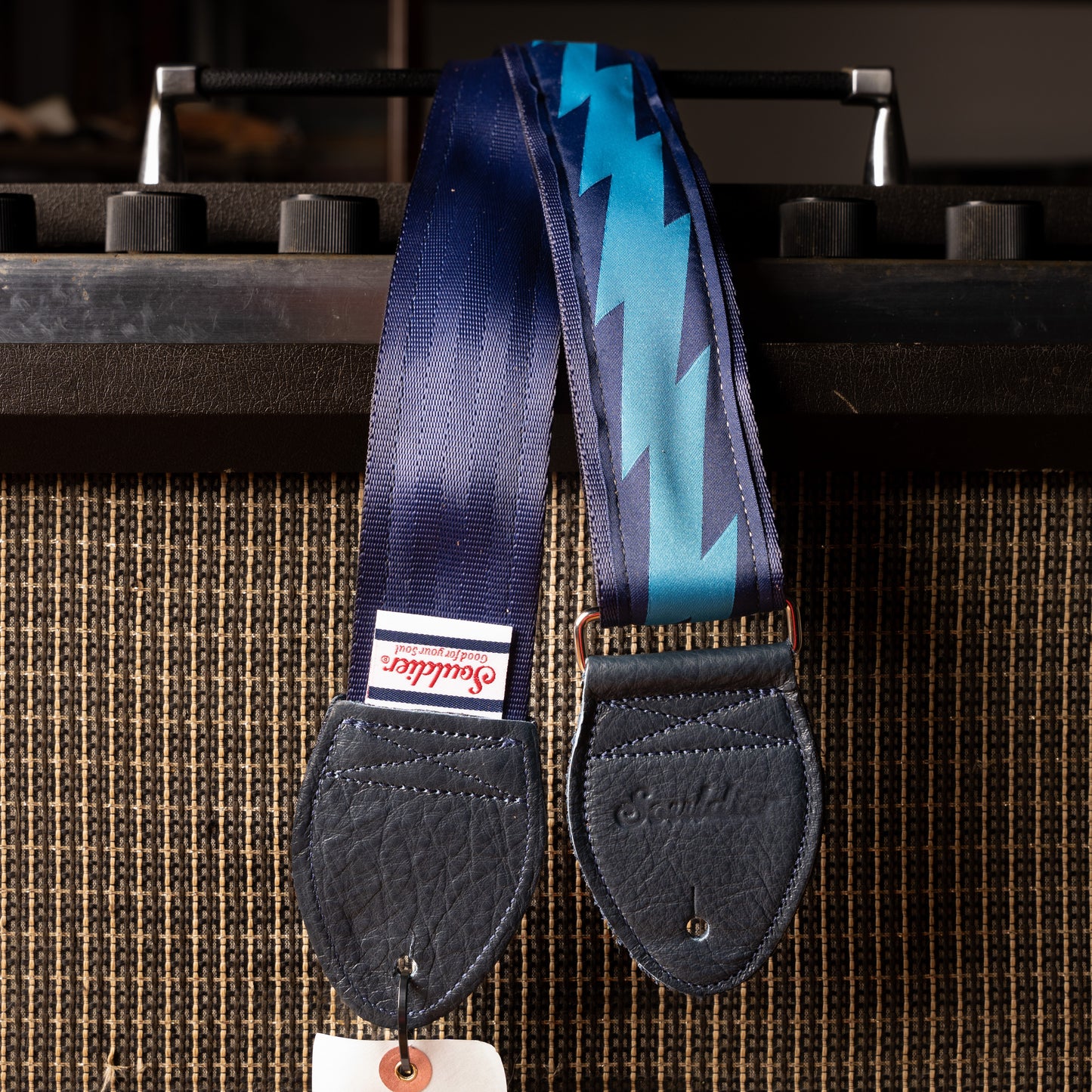 Souldier Lightning Bolt Navy Guitar Strap