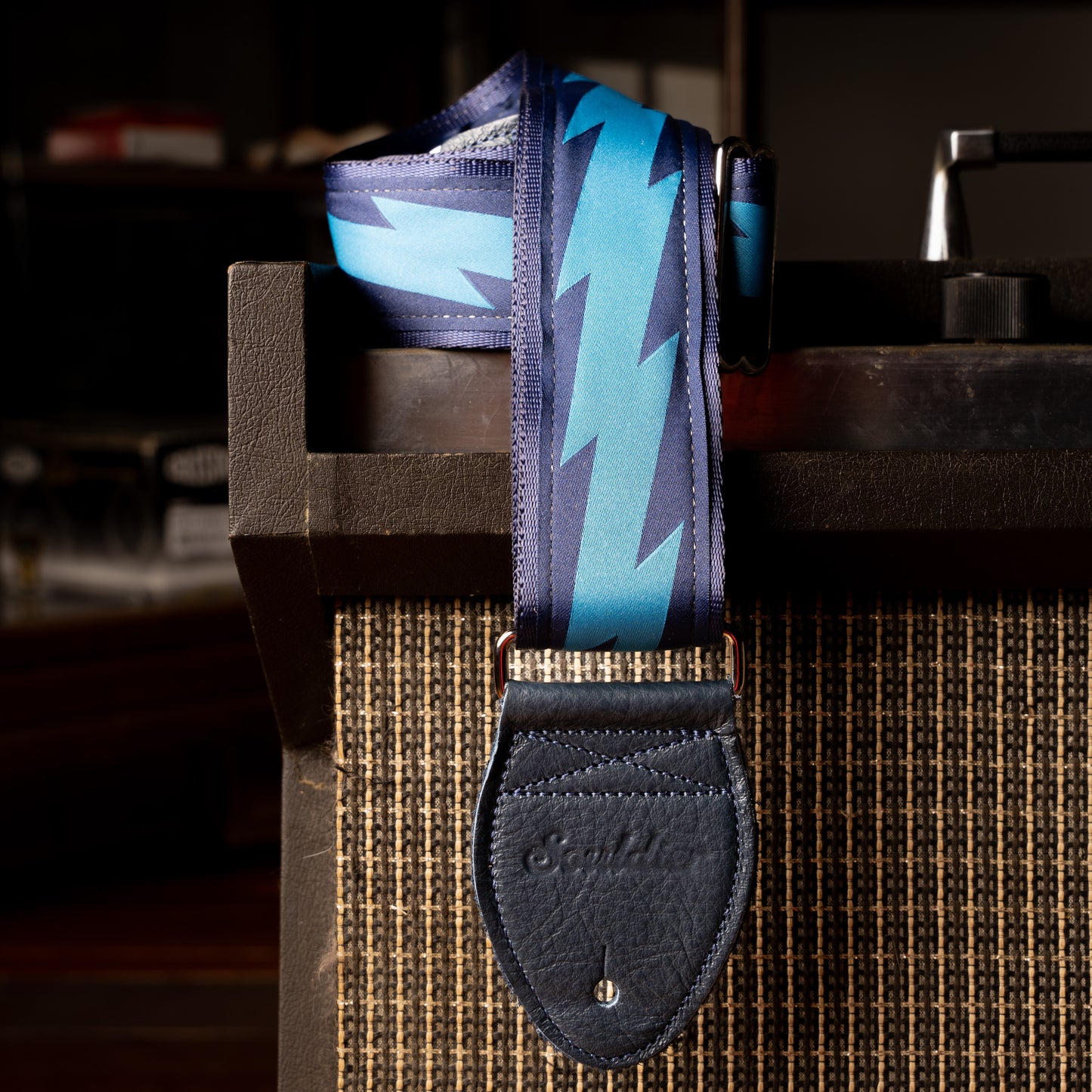 Souldier Lightning Bolt Navy Guitar Strap