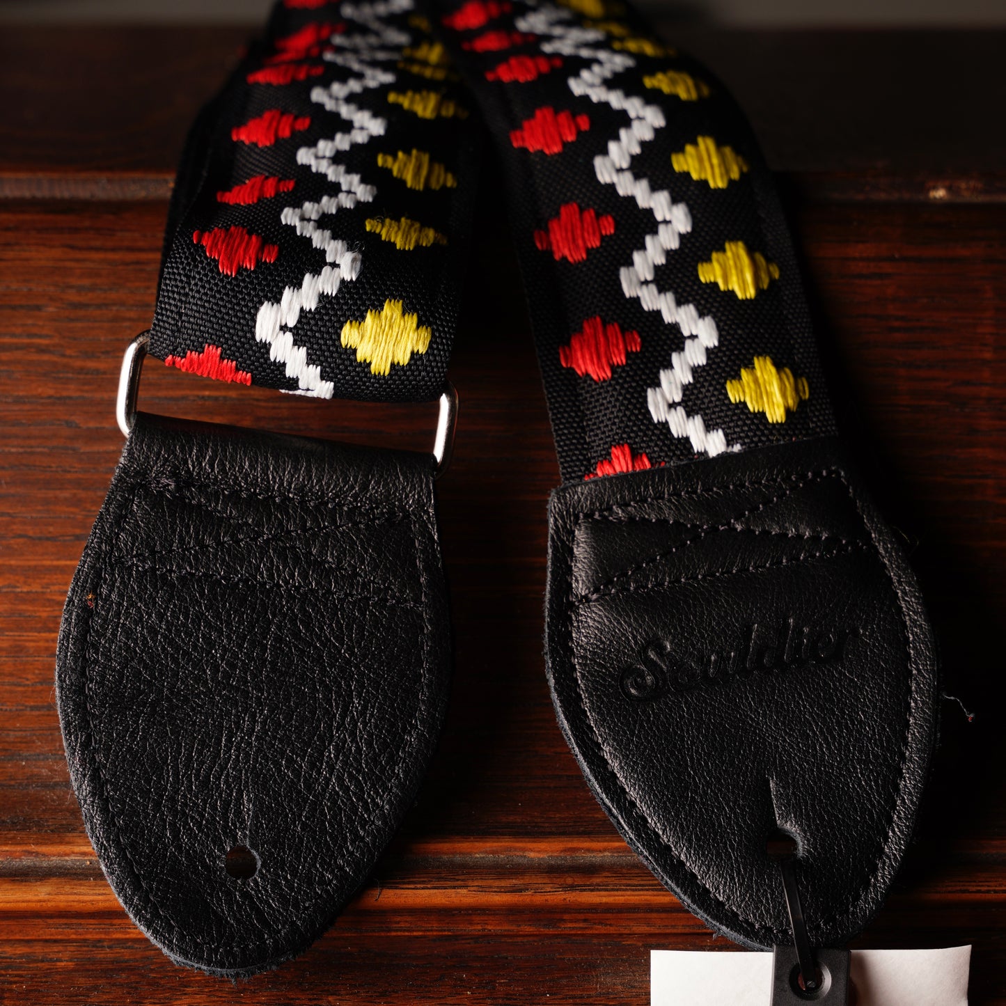Souldier Bed In Peace Black Red Yellow Guitar Strap