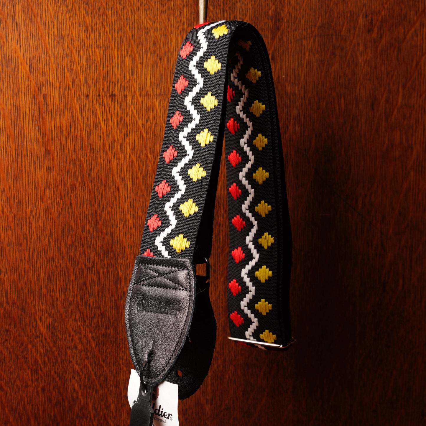 Souldier Bed In Peace Black Red Yellow Guitar Strap