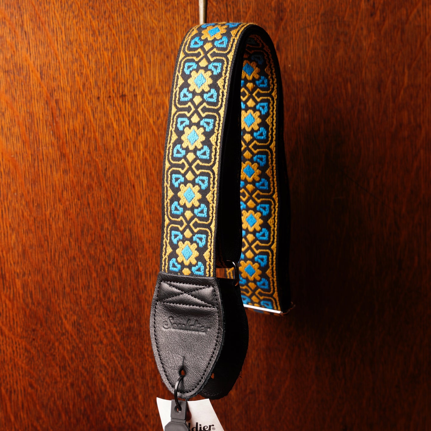 Souldier Fillmore Turquoise Gold Black Guitar Strap