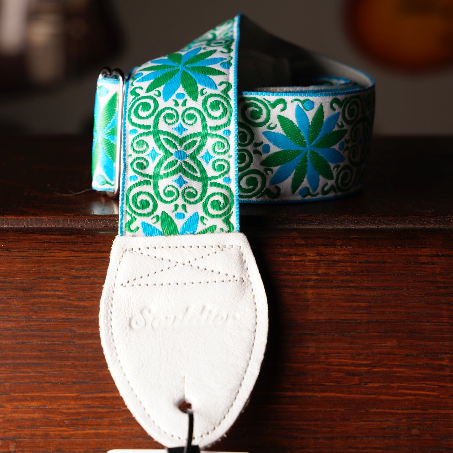 Souldier Dresden Star Miami White Blue Green Guitar Strap