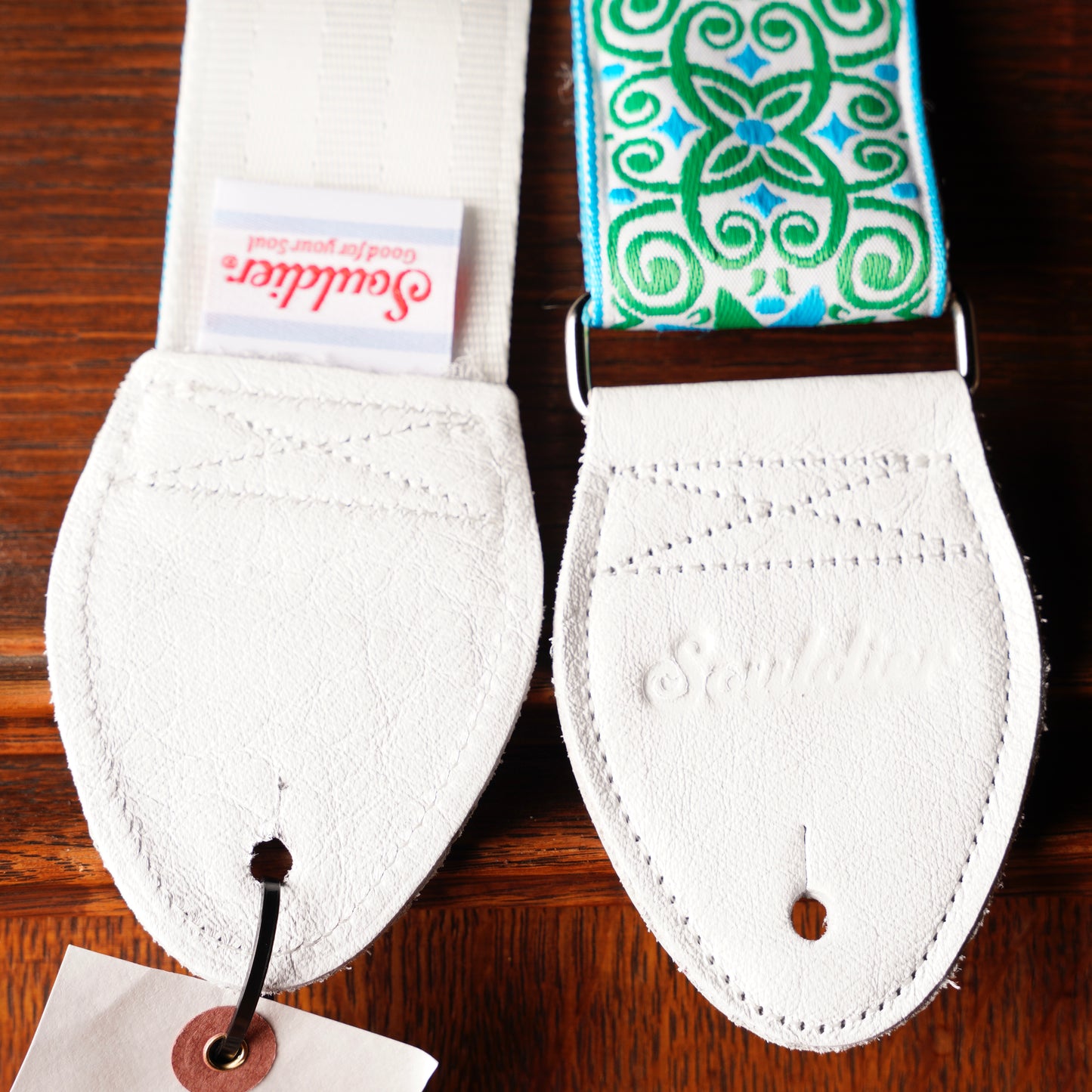 Souldier Dresden Star Miami White Blue Green Guitar Strap
