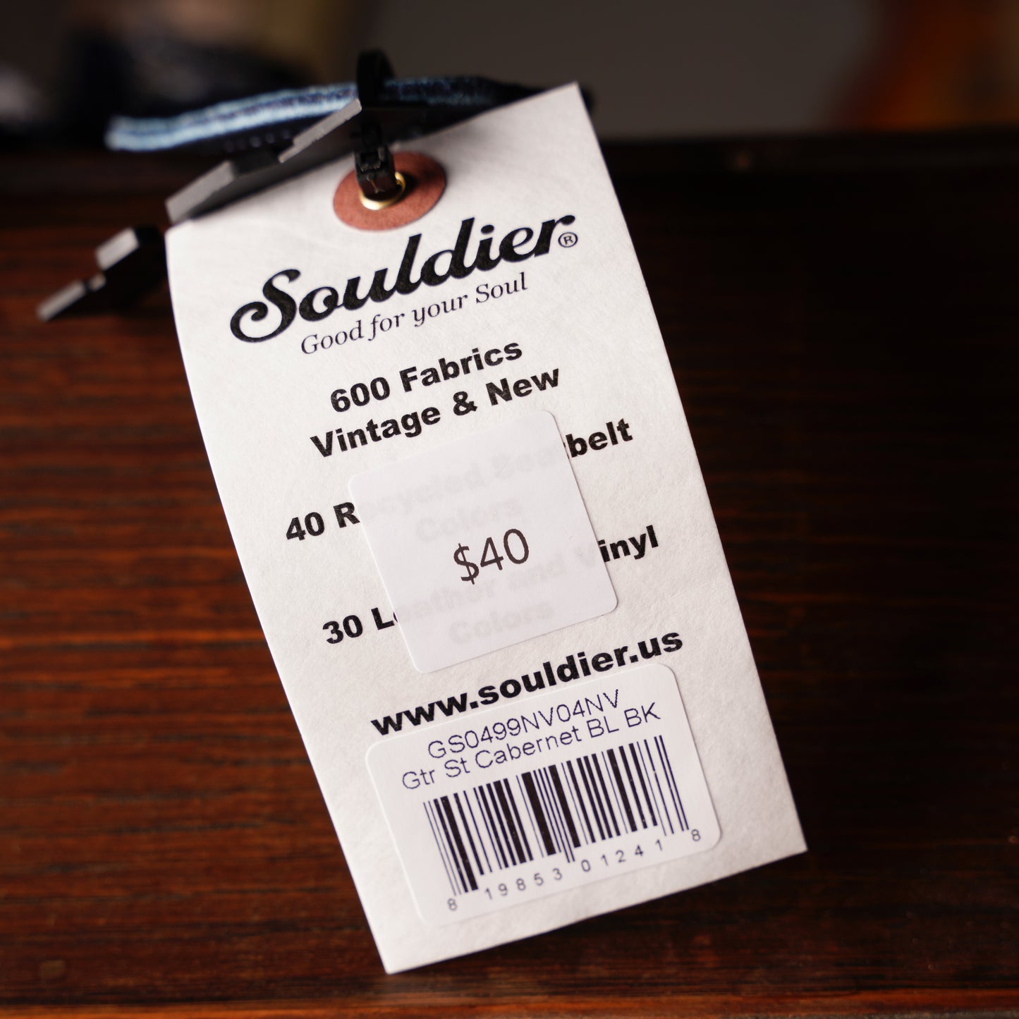 Souldier Cabernet Blueberry Guitar Strap