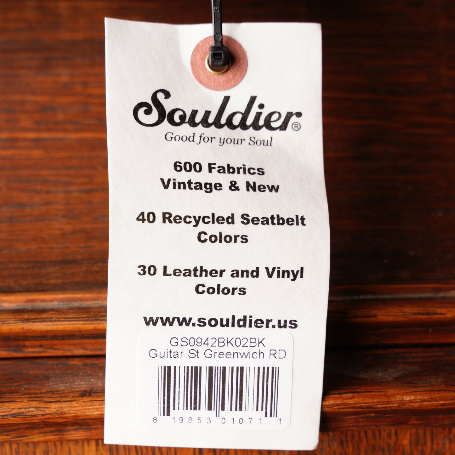 Souldier Greenwich Red Guitar Strap