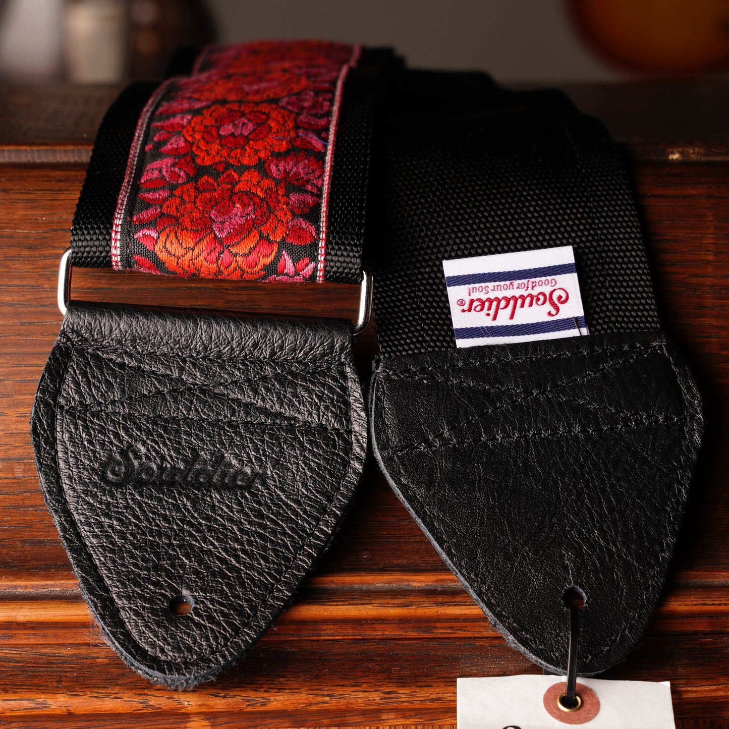 Souldier 3 inch Bass Strap Rose Red