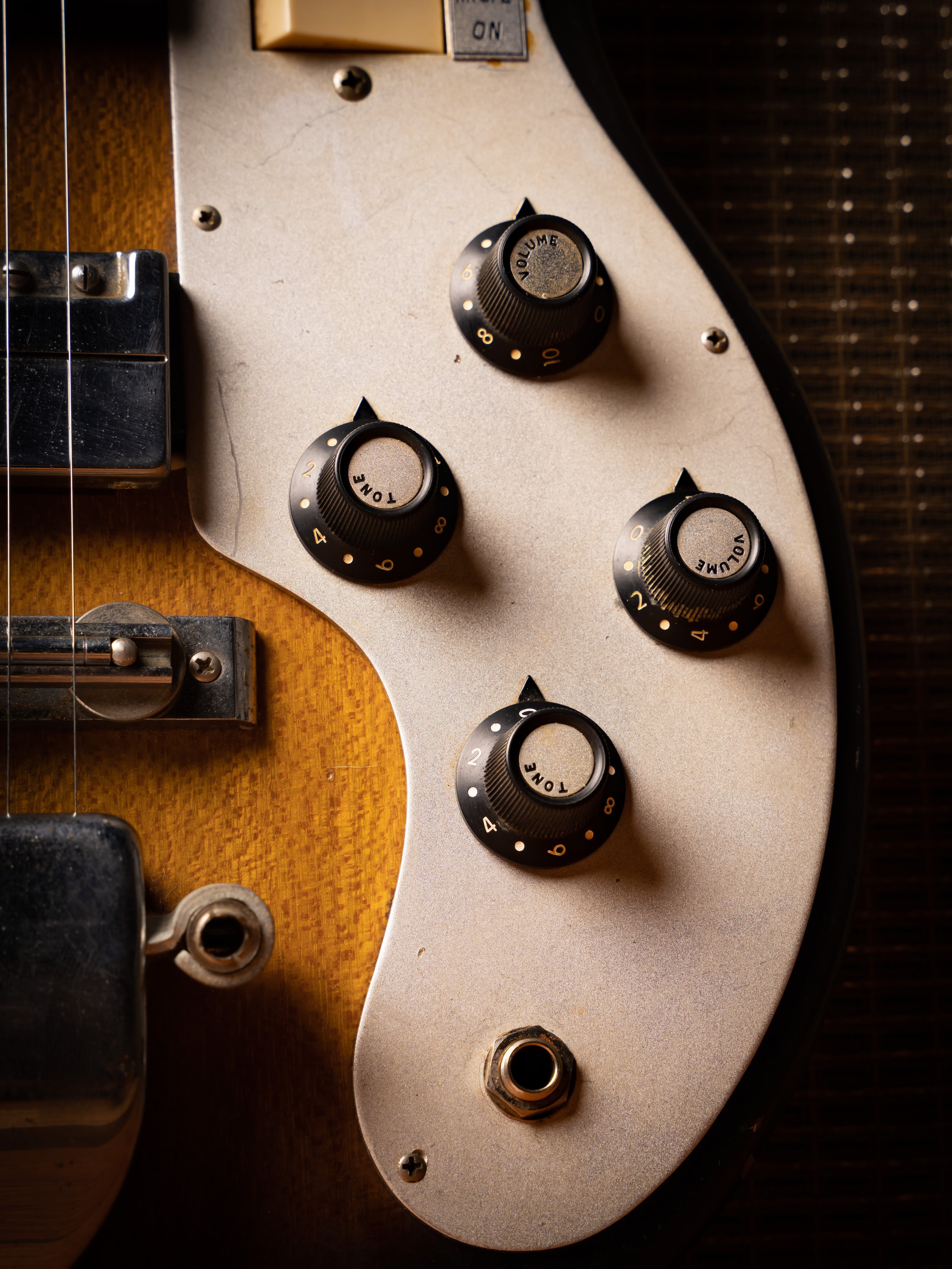 Vintage 1960s Teisco EJ-2 Electric Guitar in Sunburst