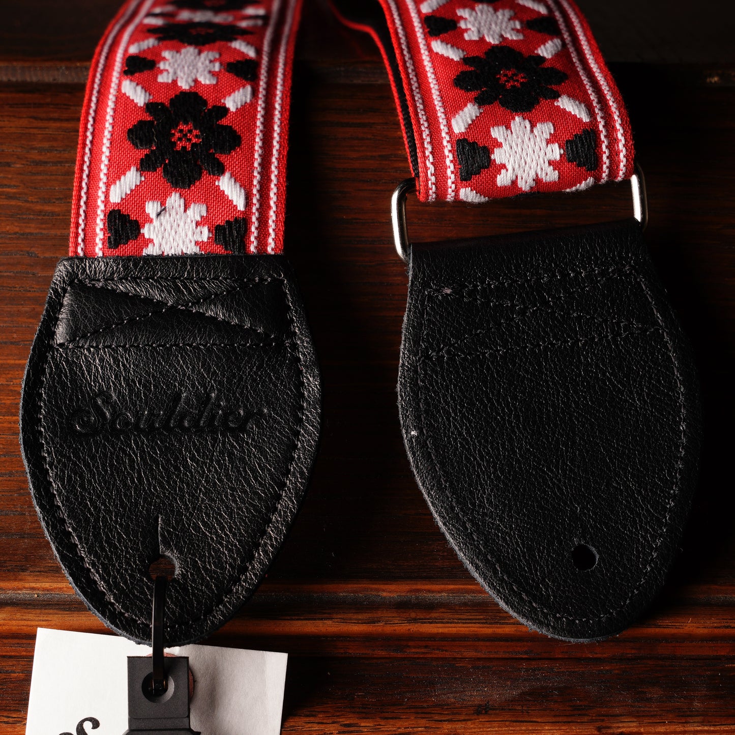 Souldier Tulip Black White Red Guitar Strap